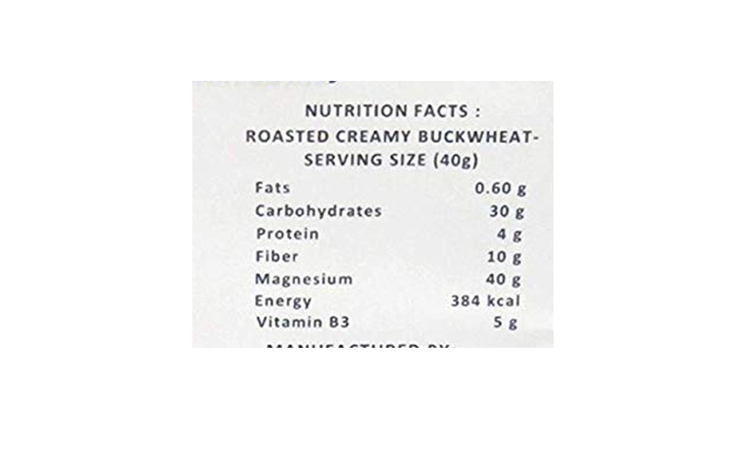 NutriBuck Roasted Creamy Buckwheat (Broken-Hulled Kasha)   Pack  900 grams